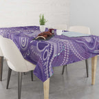50 Years Deadly NAIDOC Week 2026 Personalised Tablecloth Dhari Purple Indigenous Art