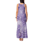 50 Years Deadly NAIDOC Week 2026 Personalised Tank Maxi Dress Dhari Purple Indigenous Art