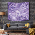 50 Years Deadly NAIDOC Week 2026 Personalised Tapestry Dhari Purple Indigenous Art