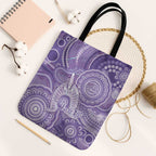 50 Years Deadly NAIDOC Week 2026 Personalised Tote Bag Dhari Purple Indigenous Art