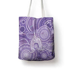 50 Years Deadly NAIDOC Week 2026 Personalised Tote Bag Dhari Purple Indigenous Art