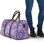50 Years Deadly NAIDOC Week 2026 Personalised Travel Bag Dhari Purple Indigenous Art