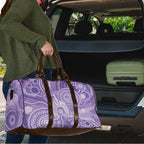 50 Years Deadly NAIDOC Week 2026 Personalised Travel Bag Dhari Purple Indigenous Art