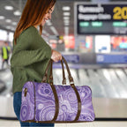 50 Years Deadly NAIDOC Week 2026 Personalised Travel Bag Dhari Purple Indigenous Art