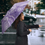 50 Years Deadly NAIDOC Week 2026 Personalised Umbrella Dhari Purple Indigenous Art