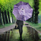 50 Years Deadly NAIDOC Week 2026 Personalised Umbrella Dhari Purple Indigenous Art