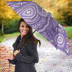 50 Years Deadly NAIDOC Week 2026 Personalised Umbrella Dhari Purple Indigenous Art