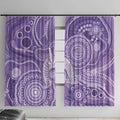 50 Years Deadly NAIDOC Week 2026 Personalised Window Curtain Dhari Purple Indigenous Art