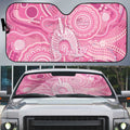50 Years Deadly NAIDOC Week 2026 Personalised Auto Sun Shade Dhari Pink Indigenous Art