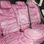 50 Years Deadly NAIDOC Week 2026 Personalised Back Car Seat Cover Dhari Pink Indigenous Art