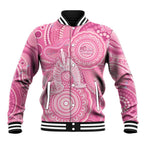 50 Years Deadly NAIDOC Week 2026 Personalised Baseball Jacket Dhari Pink Indigenous Art