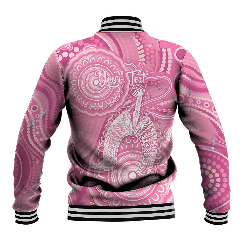 50 Years Deadly NAIDOC Week 2026 Personalised Baseball Jacket Dhari Pink Indigenous Art