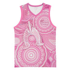 50 Years Deadly NAIDOC Week 2026 Personalised Basketball Jersey Dhari Pink Indigenous Art