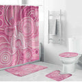 50 Years Deadly NAIDOC Week 2026 Personalised Bathroom Set Dhari Pink Indigenous Art