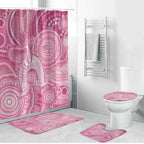 50 Years Deadly NAIDOC Week 2026 Personalised Bathroom Set Dhari Pink Indigenous Art