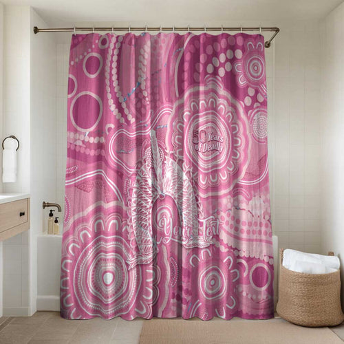 50 Years Deadly NAIDOC Week 2026 Personalised Bathroom Set Dhari Pink Indigenous Art