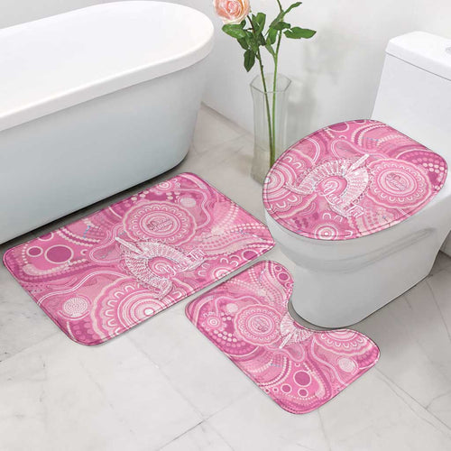 50 Years Deadly NAIDOC Week 2026 Personalised Bathroom Set Dhari Pink Indigenous Art