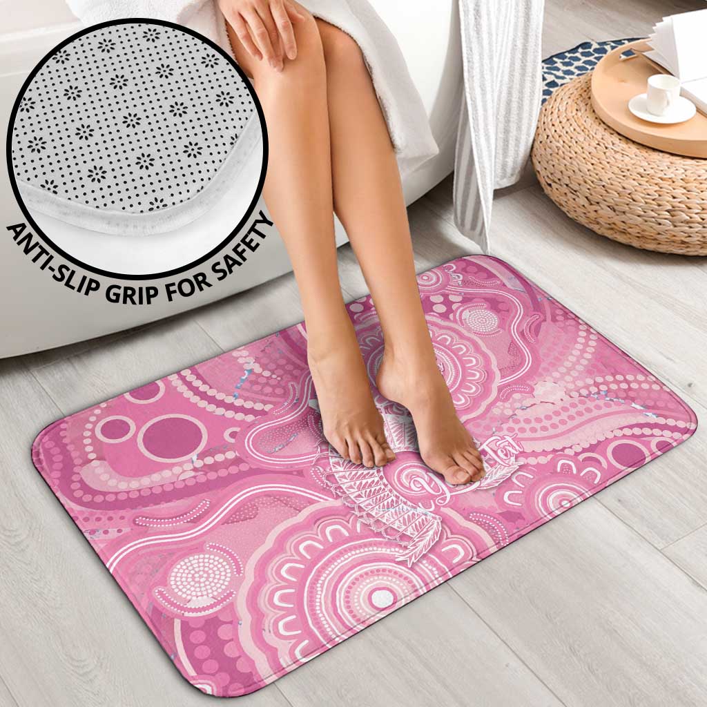 50 Years Deadly NAIDOC Week 2026 Personalised Bathroom Set Dhari Pink Indigenous Art