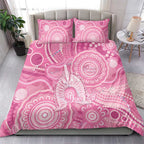 50 Years Deadly NAIDOC Week 2026 Personalised Bedding Set Dhari Pink Indigenous Art