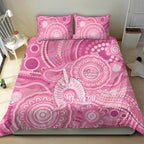 50 Years Deadly NAIDOC Week 2026 Personalised Bedding Set Dhari Pink Indigenous Art