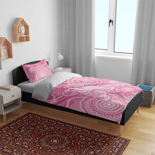 50 Years Deadly NAIDOC Week 2026 Personalised Bedding Set Dhari Pink Indigenous Art