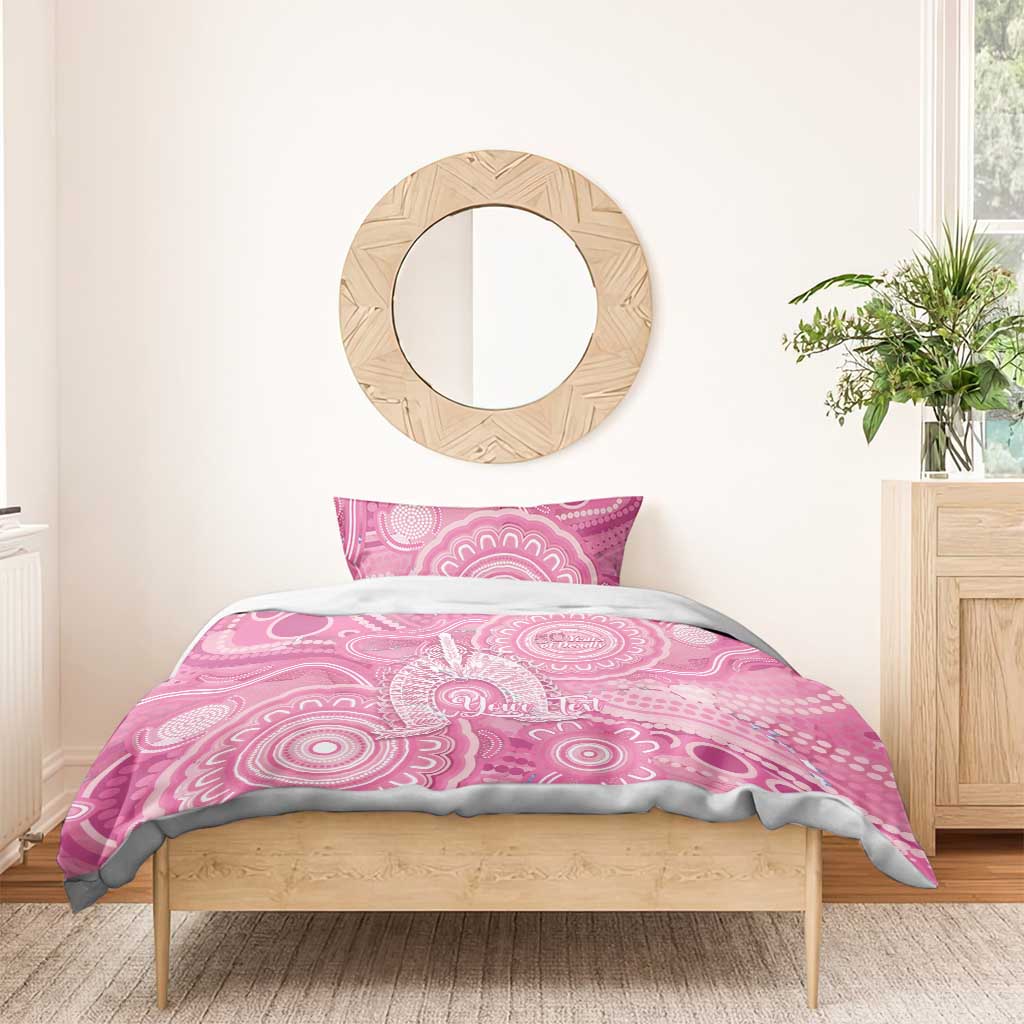 50 Years Deadly NAIDOC Week 2026 Personalised Bedding Set Dhari Pink Indigenous Art