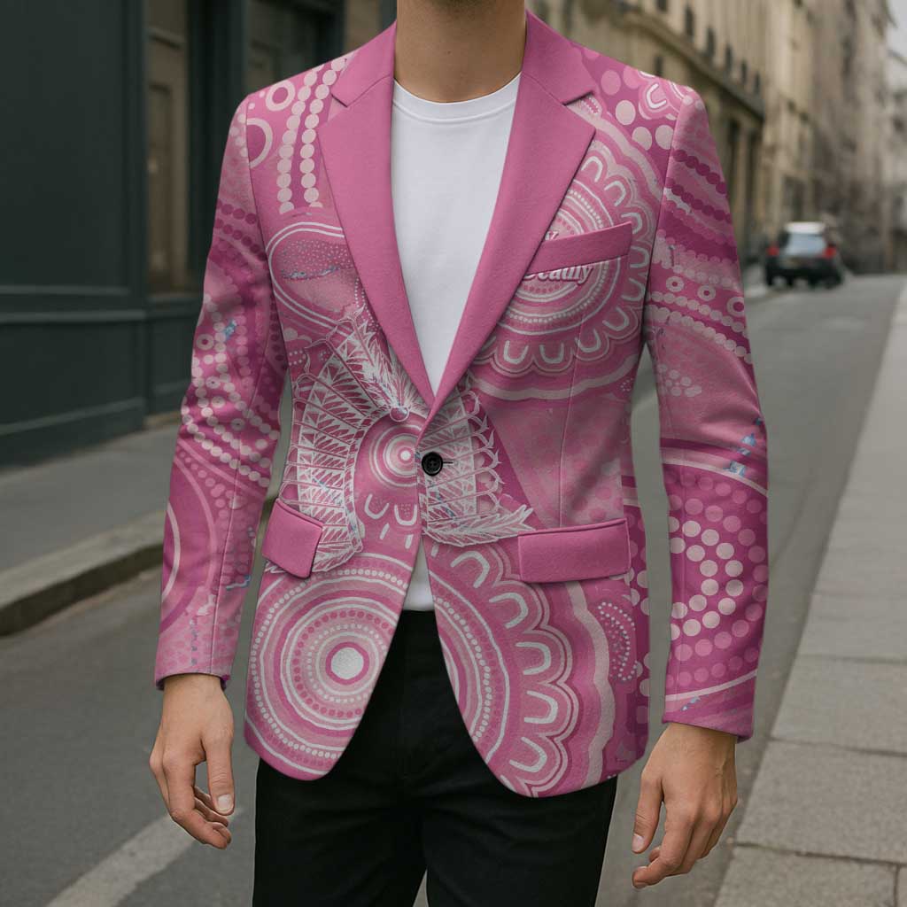 50 Years Deadly NAIDOC Week 2026 Personalised Blazer Dhari Pink Indigenous Art