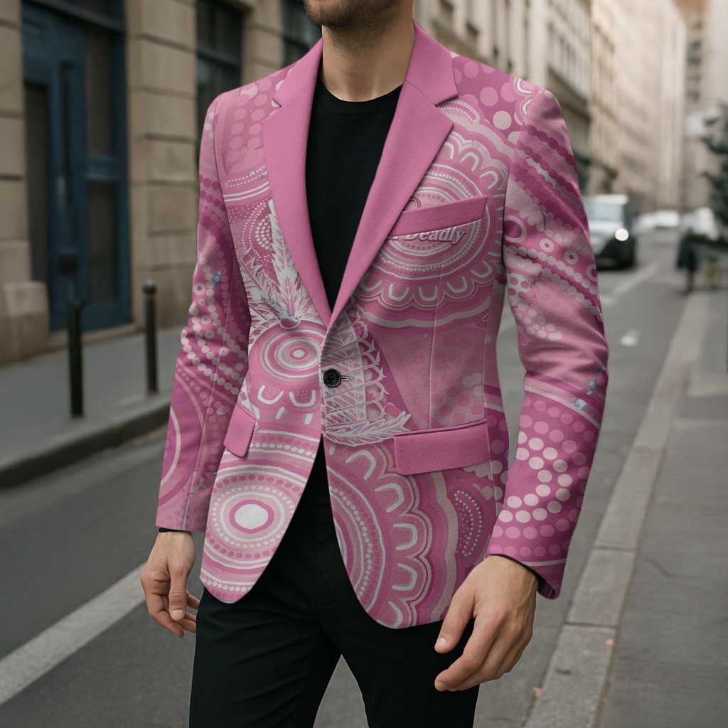 50 Years Deadly NAIDOC Week 2026 Personalised Blazer Dhari Pink Indigenous Art