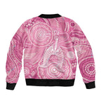 50 Years Deadly NAIDOC Week 2026 Personalised Bomber Jacket Dhari Pink Indigenous Art