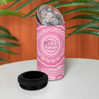 50 Years Deadly NAIDOC Week 2026 Personalised 4 in 1 Can Cooler Tumbler Dhari Pink Indigenous Art