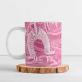 50 Years Deadly NAIDOC Week 2026 Personalised Ceramic Mug Dhari Pink Indigenous Art