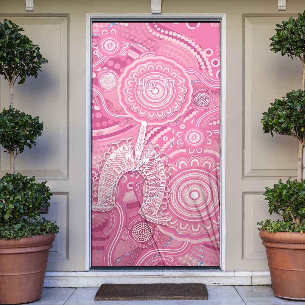 50 Years Deadly NAIDOC Week 2026 Personalised Door Cover Dhari Pink Indigenous Art