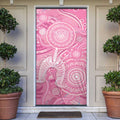 50 Years Deadly NAIDOC Week 2026 Personalised Door Cover Dhari Pink Indigenous Art