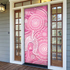 50 Years Deadly NAIDOC Week 2026 Personalised Door Cover Dhari Pink Indigenous Art