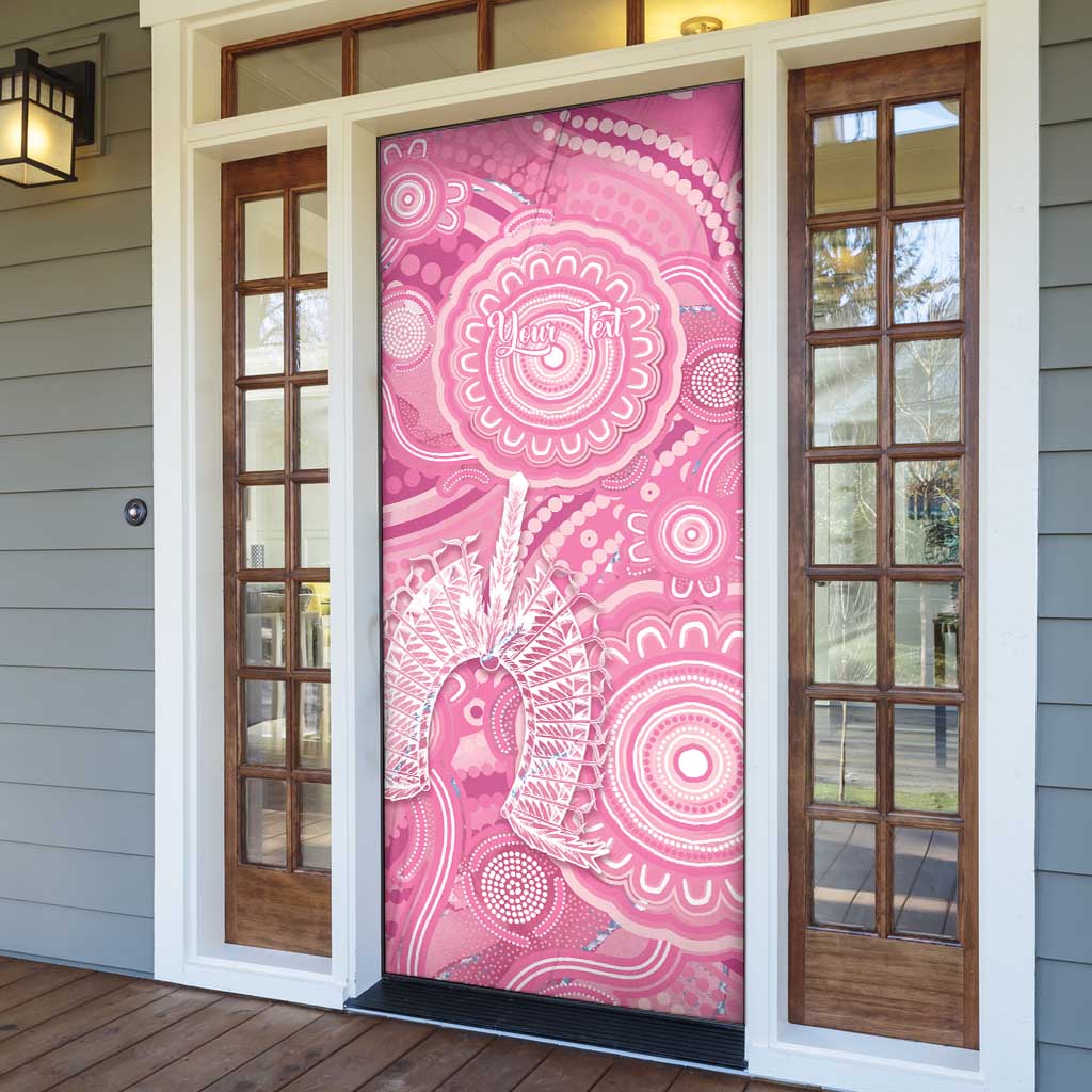 50 Years Deadly NAIDOC Week 2026 Personalised Door Cover Dhari Pink Indigenous Art