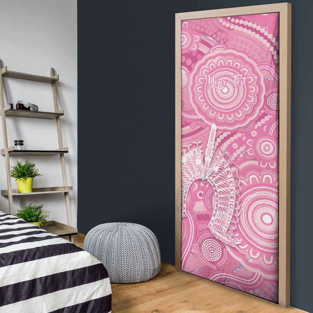 50 Years Deadly NAIDOC Week 2026 Personalised Door Cover Dhari Pink Indigenous Art