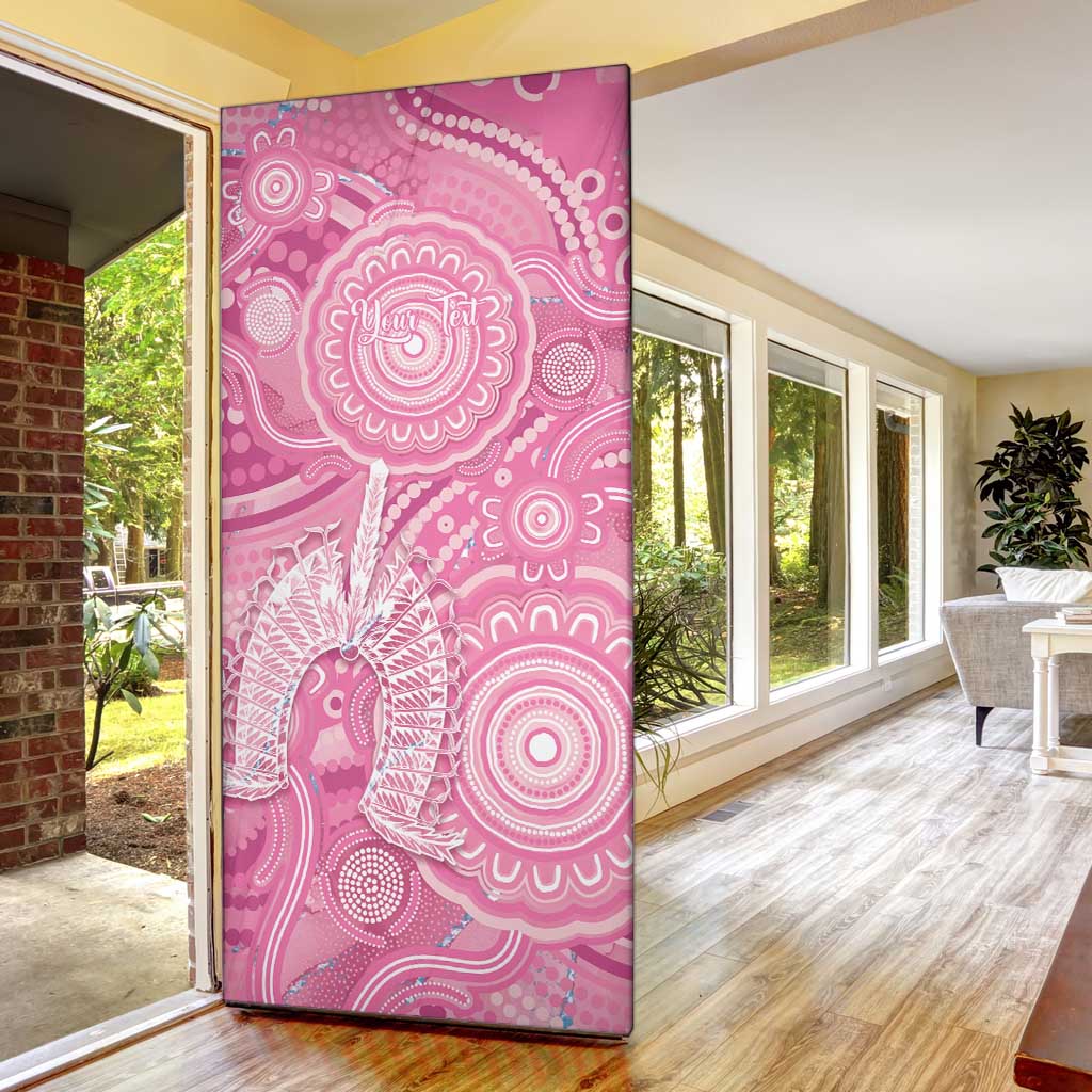 50 Years Deadly NAIDOC Week 2026 Personalised Door Cover Dhari Pink Indigenous Art