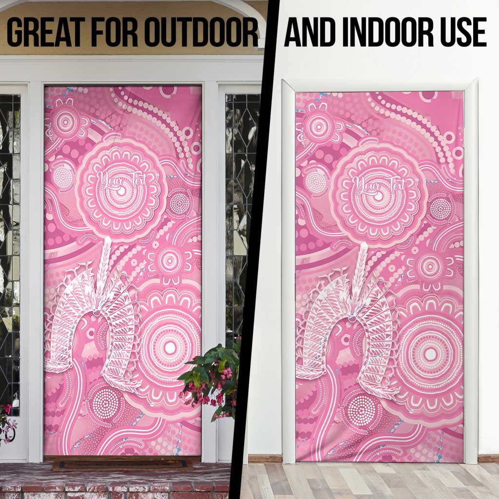 50 Years Deadly NAIDOC Week 2026 Personalised Door Cover Dhari Pink Indigenous Art