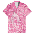 50 Years Deadly NAIDOC Week 2026 Personalised Family Matching Mermaid Dress and Hawaiian Shirt Dhari Pink Indigenous Art