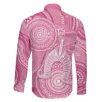 50 Years Deadly NAIDOC Week 2026 Personalised Family Matching Mermaid Dress and Hawaiian Shirt Dhari Pink Indigenous Art
