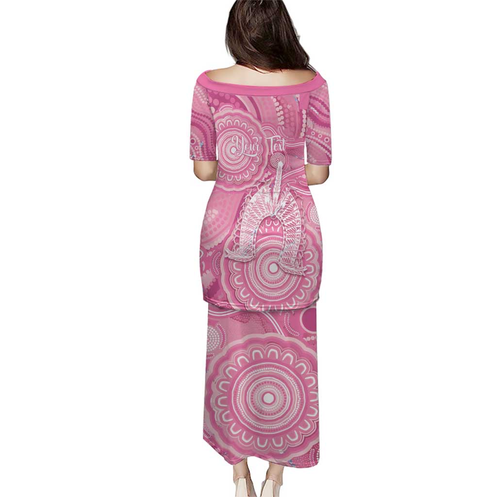 50 Years Deadly NAIDOC Week 2026 Personalised Family Matching Puletasi and Hawaiian Shirt Dhari Pink Indigenous Art