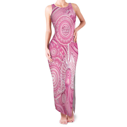 50 Years Deadly NAIDOC Week 2026 Personalised Family Matching Tank Maxi Dress and Hawaiian Shirt Dhari Pink Indigenous Art