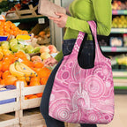50 Years Deadly NAIDOC Week 2026 Personalised Grocery Bag Dhari Pink Indigenous Art