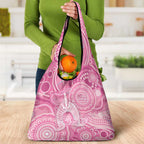 50 Years Deadly NAIDOC Week 2026 Personalised Grocery Bag Dhari Pink Indigenous Art