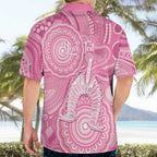 50 Years Deadly NAIDOC Week 2026 Personalised Hawaiian Shirt Dhari Pink Indigenous Art