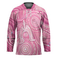 50 Years Deadly NAIDOC Week 2026 Personalised Hockey Jersey Dhari Pink Indigenous Art