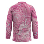 50 Years Deadly NAIDOC Week 2026 Personalised Hockey Jersey Dhari Pink Indigenous Art