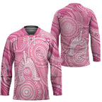 50 Years Deadly NAIDOC Week 2026 Personalised Hockey Jersey Dhari Pink Indigenous Art