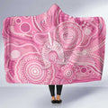 50 Years Deadly NAIDOC Week 2026 Personalised Hooded Blanket Dhari Pink Indigenous Art