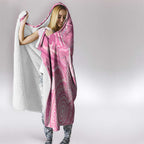 50 Years Deadly NAIDOC Week 2026 Personalised Hooded Blanket Dhari Pink Indigenous Art